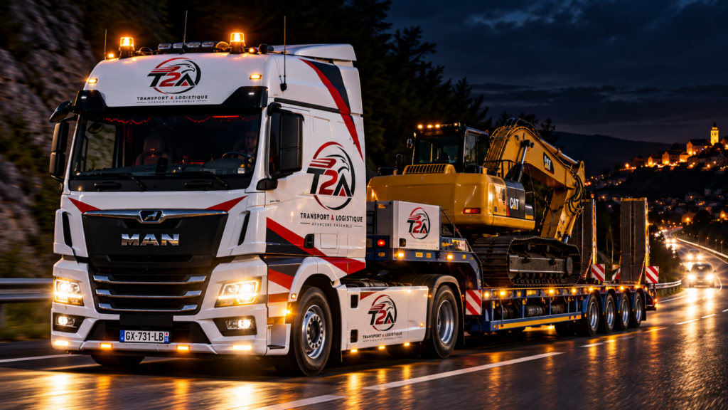 Visuel de présentation d’un camion de transport routier